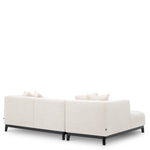 Eichholtz Corso 2 Seater Chaise Left Lyssa Off-White Black Base - 2 Seater Chaise Left Lyssa Off-White Chaise Sofas Sterling Home 4