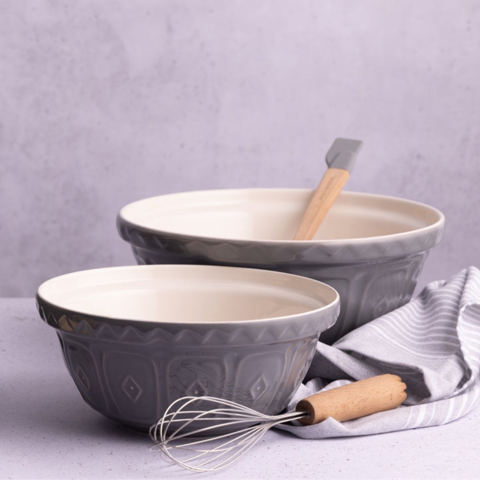 Mason Cash Grey Mixing Bowl - MC Colour Mix S12 Grey Mixing Bowl 29CM Sterling Home 2