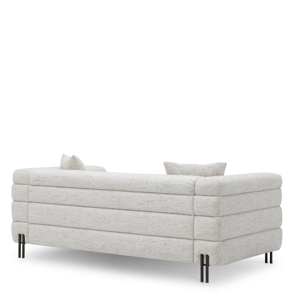 Eichholtz York 2 Seater Sofa Seashell Off-White With Bronze Legs - 2 Seater Sofa Seashell Off-White 2 Seater Sofas Sterling Home 4