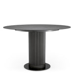 Eichholtz Volterra Round Dining Table Bronze Finish Grey Ceramic Top - Round Dining Table Bronze Finish Grey Ceramic Top Dining Tables Sterling Home 4
