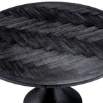 Eichholtz Melchior Dining Table 300cmCharcoal Oak Veneer / Bronze Finish - Dining Table 300cm Charcoal Oak Veneer / Bronze Finish Dining Tables Sterling Home 4