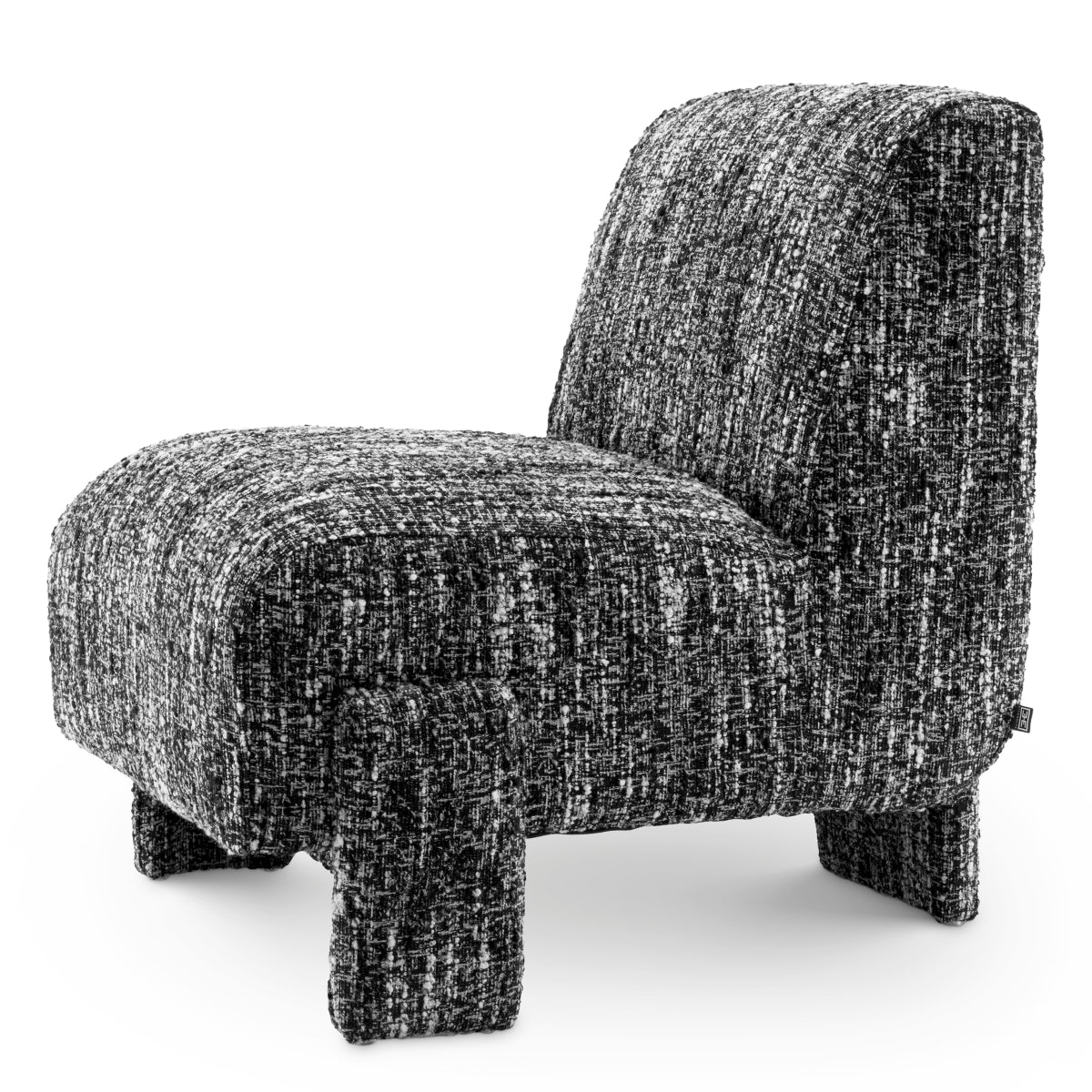 Eichholtz Rockdale Accent Chair Boucle Sonata Black - Accent Chair Boucle Sonata Black Armchairs Sterling Home 4