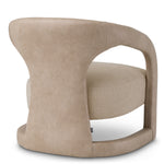 Eichholtz Voletta Accent Chair Valente Beige Faux Leather Renato Ecru - Accent Chair Valente Beige Faux Leather Renato Ecru Armchairs Sterling Home 4