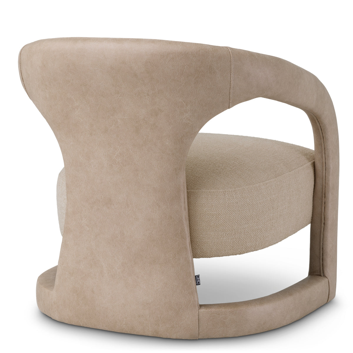 Eichholtz Voletta Accent Chair Valente Beige Faux Leather Renato Ecru - Accent Chair Valente Beige Faux Leather Renato Ecru Armchairs Sterling Home 4