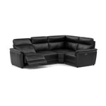 Orkney Small Corner Recliner Sofa - Combination 7 2.5 Corner 1.25 Power Cat 20S - Power Recliner with USB Corner Sofas Sterling Home 8 BXS-023C BLACK
