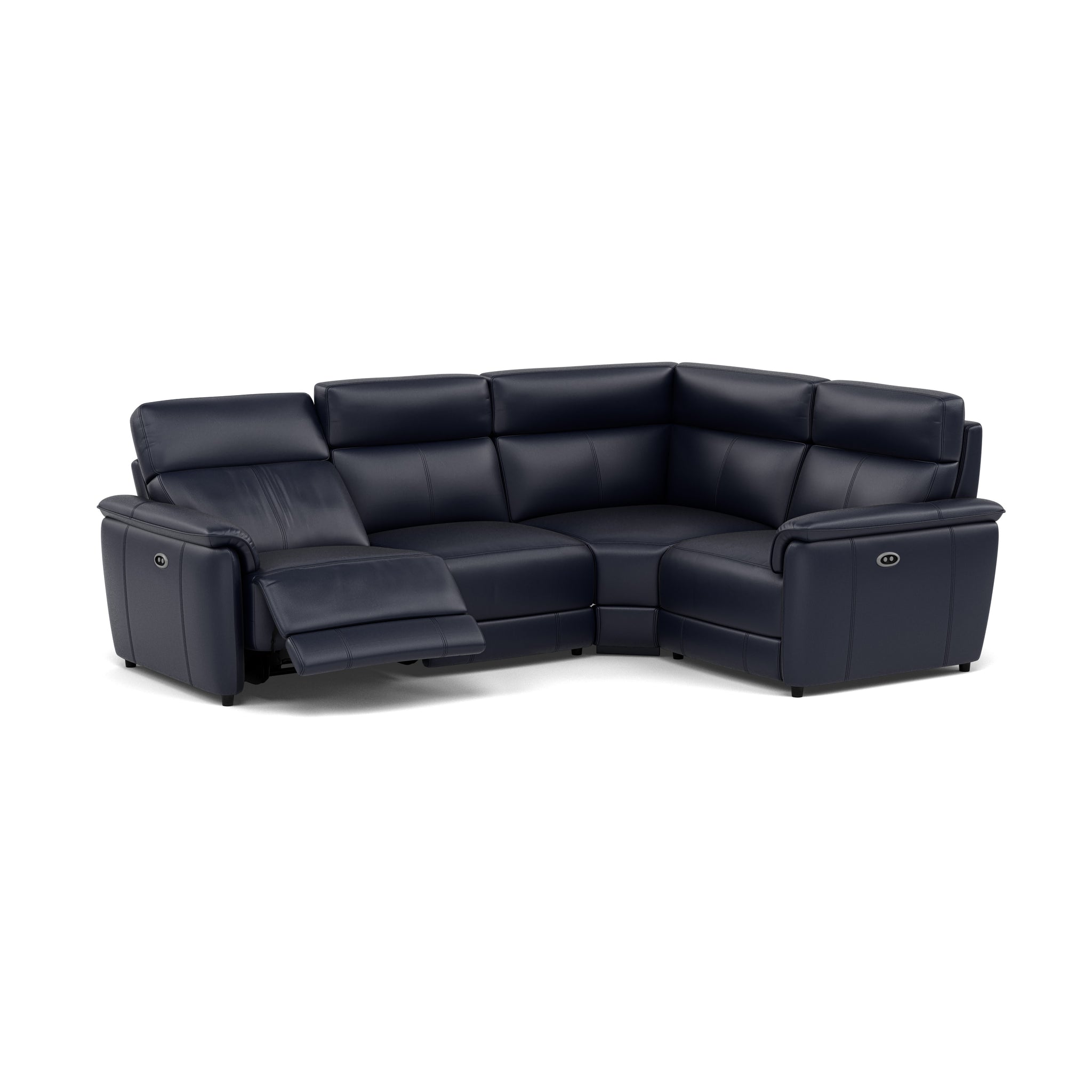 Orkney Small Corner Recliner Sofa - Combination 8 2.5 Corner 1.25 Power Cat 20S - Power Recliner with USB Corner Sofas Sterling Home 11 BXS-036C NAVY