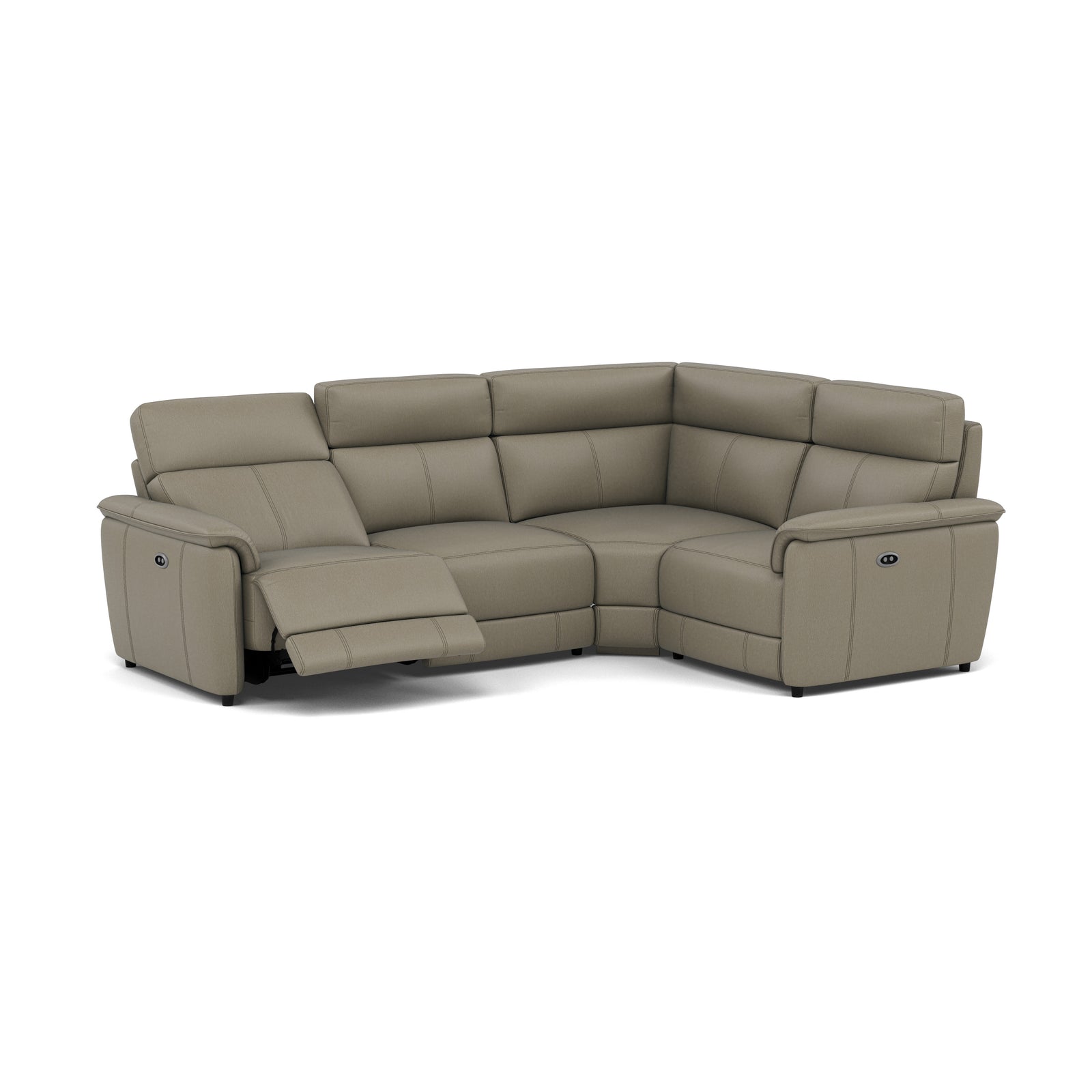 Orkney Small Corner Recliner Sofa - Combination 8 2.5 Corner 1.25 Power Cat 20S - Power Recliner with USB Sofas Sterling Home 12 BXS-039C PEBBLE