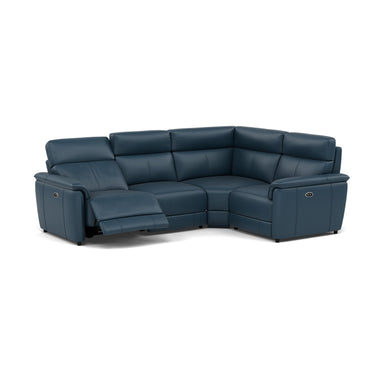 Orkney Small Corner Recliner Sofa - Combination 7 2.5 Corner 1.25 Power Cat 20S - Power Recliner with USB Corner Sofas Sterling Home 10 BXS-313E OCEAN BLUE
