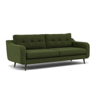 Phoebe 4 Seater Sofa - Extra Large Sofa Standard Back Grade B — Plush Velvet Vine / American Walnut, gallery image 1