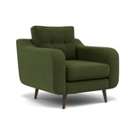 Phoebe Armchair - Chair Grade B — Plush Velvet Vine / American Walnut, gallery image 1
