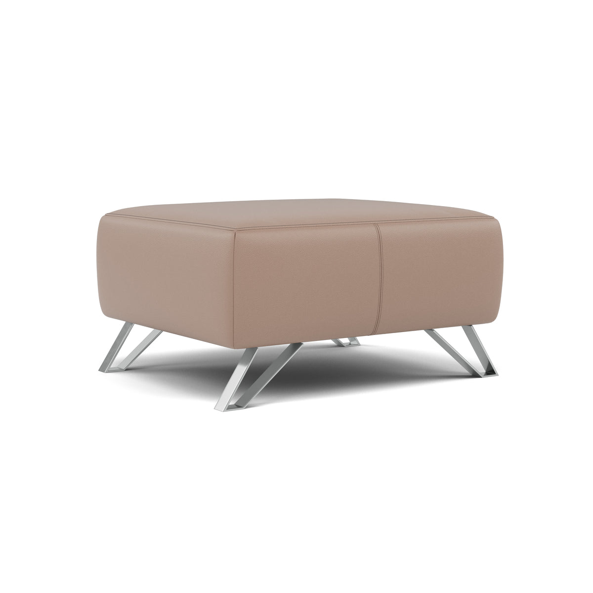 Nicoletti Puccini Footstool - Rectangular Stool CK — Botero Taupe 2152, gallery image 1