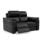 Nicoletti Giacomo 2 Seater Recliner Sofa - 2 Seater Sofa Power Recl Lumber Support CK Botero - Power With Power Headrest Footrest Lumbar & USB — Botero 2154 Nero, gallery image 1