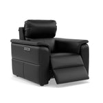 Nicoletti Giacomo Recliner Armchair - Power Recliner Chair Power Headrest CK Botero - Power with Power Headrest & USB — Botero 2154 Nero, gallery image 1
