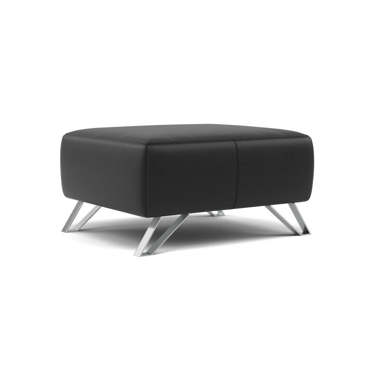 Nicoletti Puccini Footstool - Rectangular Stool CK — Botero Nero 2154, gallery image 1