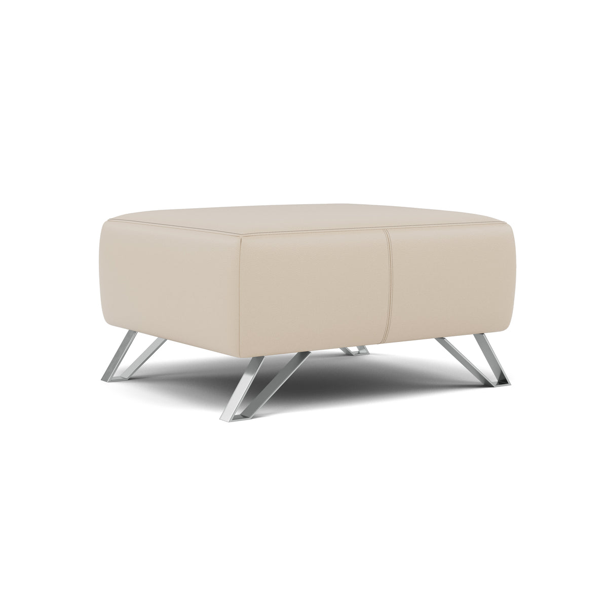 Nicoletti Puccini Footstool - Rectangular Stool CK — Botero Crema 2156, gallery image 1