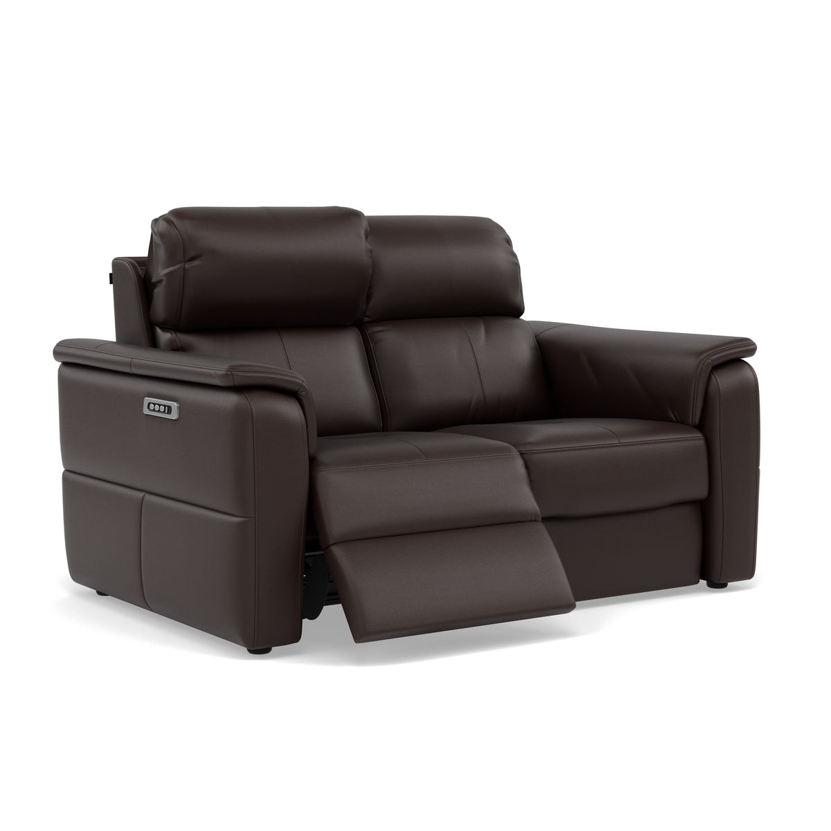Nicoletti Giacomo 2 Seater Recliner Sofa - 2 Seater Sofa Power Recl Lumber Support CK Botero - Power With Power Headrest Footrest Lumbar & USB — Botero 2157 Testa Di Moro, gallery image 1