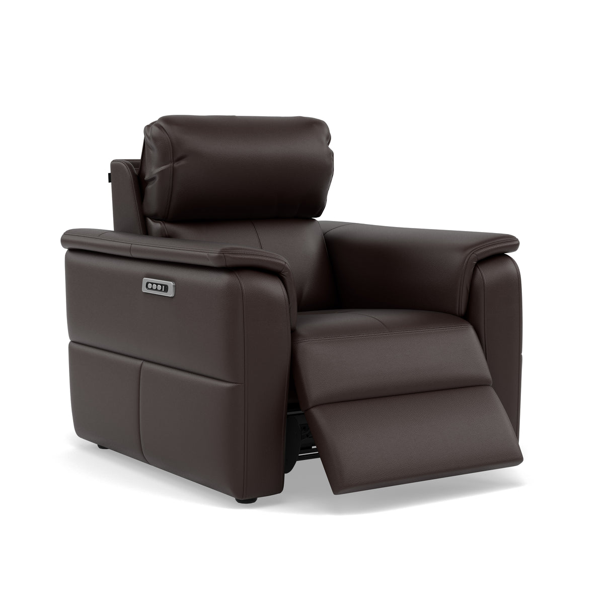 Nicoletti Giacomo Recliner Armchair - Power Recliner Chair Power Headrest CK Botero - Power with Power Headrest & USB — Botero 2157 Testa Di Moro, gallery image 1