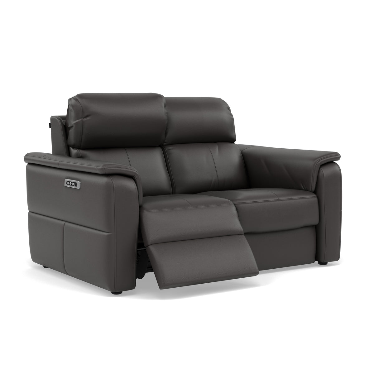 Nicoletti Giacomo 2 Seater Recliner Sofa - 2 Seater Sofa Power Recl Lumber Support CK Botero - Power With Power Headrest Footrest Lumbar & USB — Botero 2162 Grigio, gallery image 1