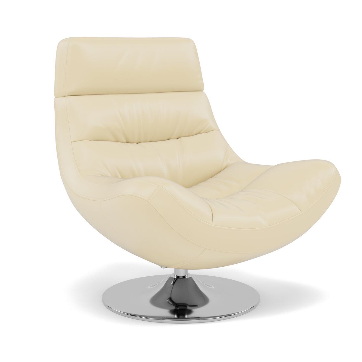 Batista Swivel Armchair - Swivel Armchair Cat 60 — Cat-60/02 Montana Cool Cream, gallery image 1