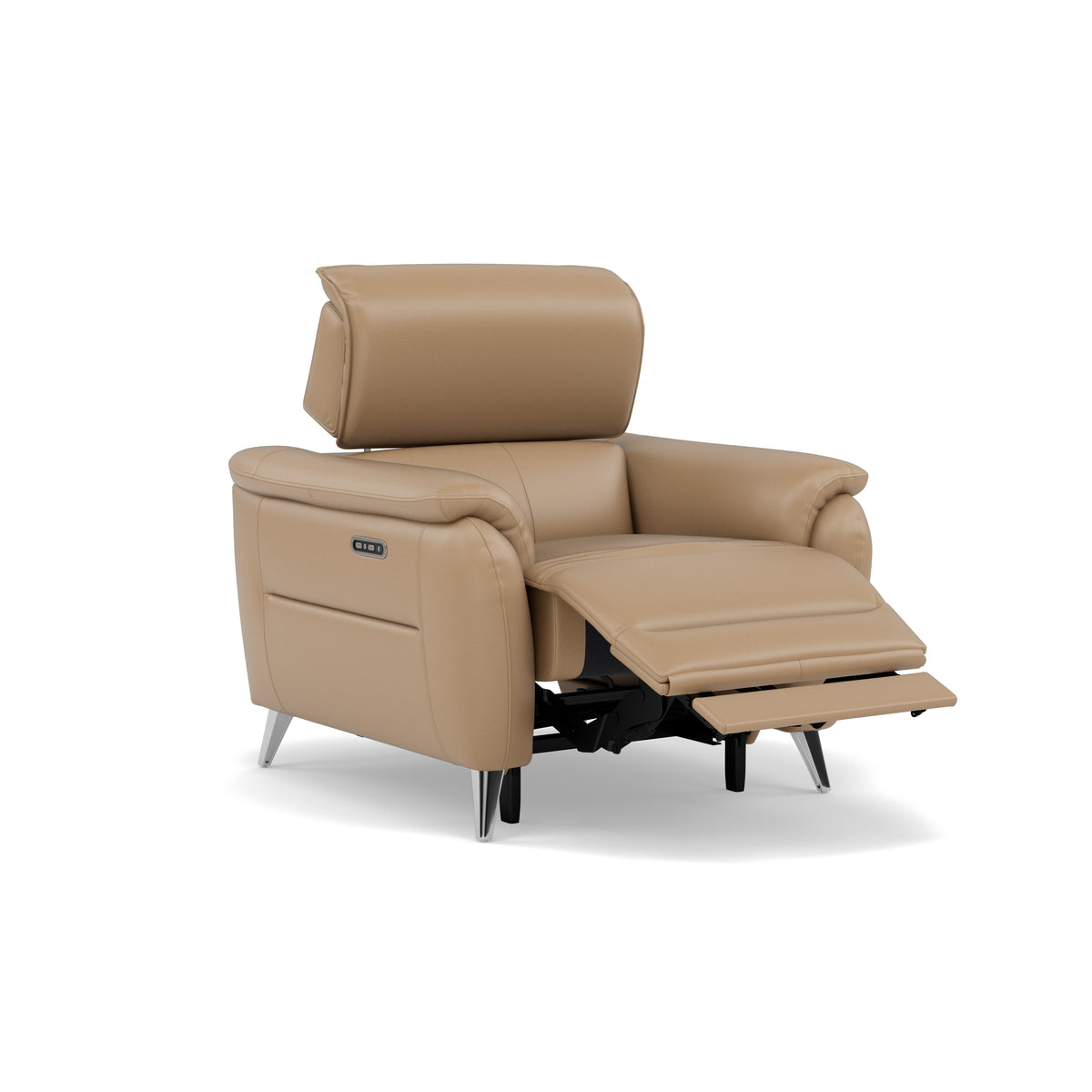 Sol Recliner Armchair - Power Recliner Armchair with Head Tilt Cat 60 — Cat-60/06 Montana Barley, gallery image 1