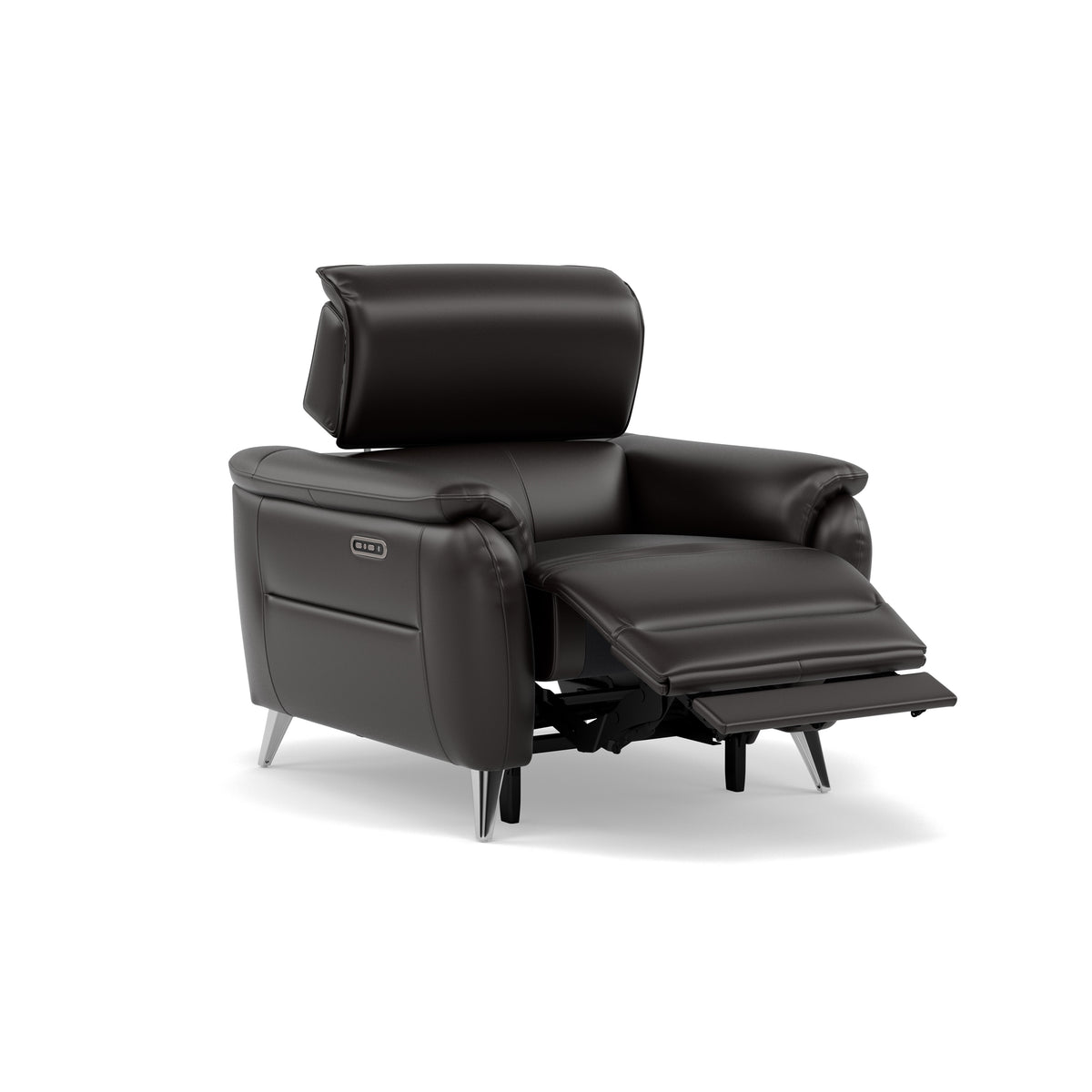 Sol Recliner Armchair - Power Recliner Armchair with Head Tilt Cat 60 — Cat-60/09 Montana Black Coffee, gallery image 1