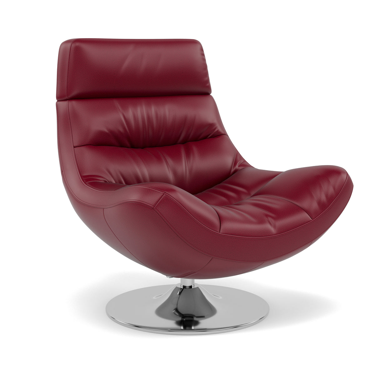 Batista Swivel Armchair - Swivel Armchair Cat 60 — Cat-60/13 Montana Cranberry, gallery image 1