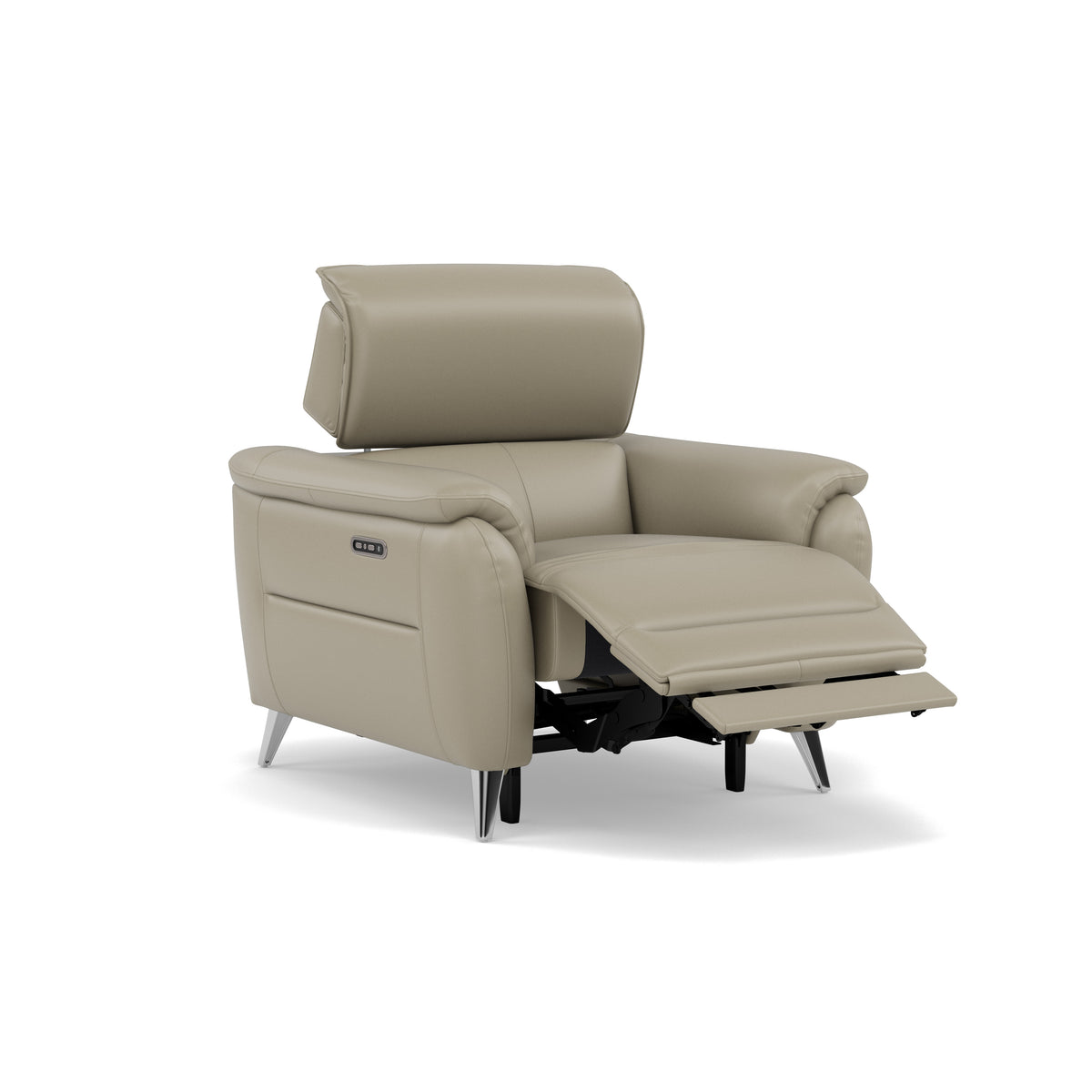 Sol Recliner Armchair - Power Recliner Armchair with Head Tilt Cat 60 — Cat-60/23 Montana Lead Grey, gallery image 1