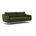 Phoebe 4 Seater Sofa - Extra Large Sofa Standard Back Grade B — Plush Velvet Vine / Chrome, gallery image 1