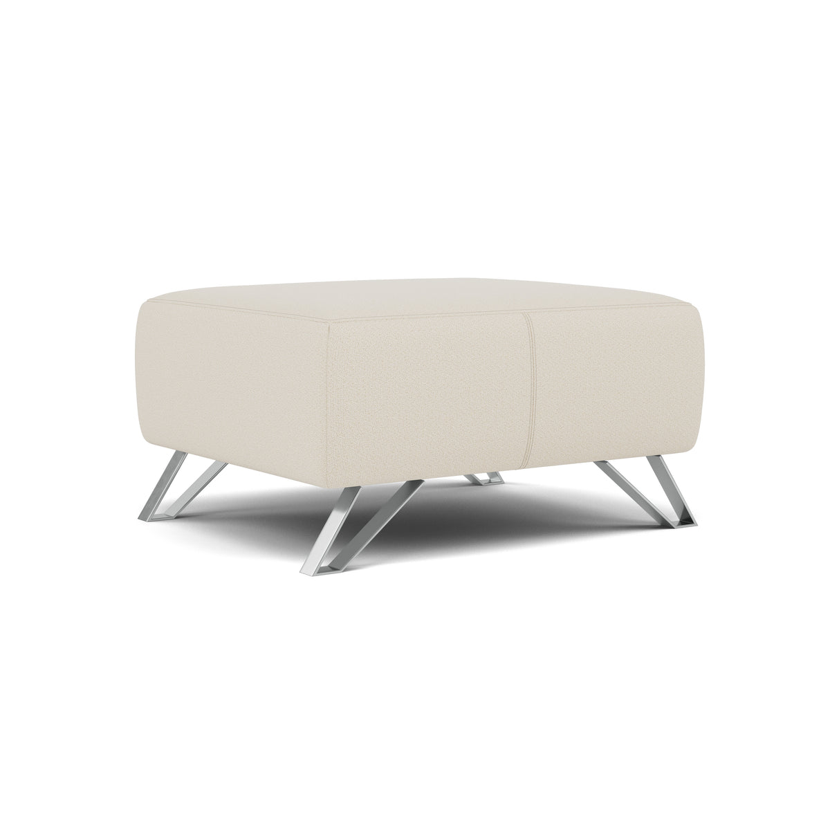 Nicoletti Puccini Footstool - Rectangular Stool NA — Coupe' FR 408 Beige, gallery image 1