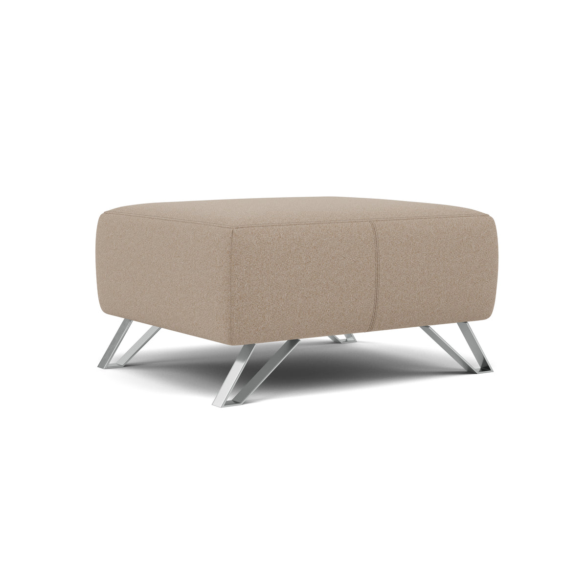 Nicoletti Puccini Footstool - Rectangular Stool NA — Coupe' FR 409 Nocciola, gallery image 1