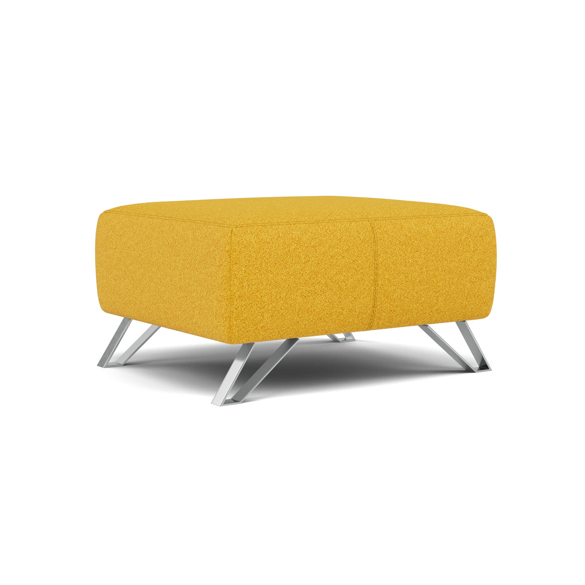 Nicoletti Puccini Footstool - Rectangular Stool NA — Coupe' FR 500 Giallo, gallery image 1