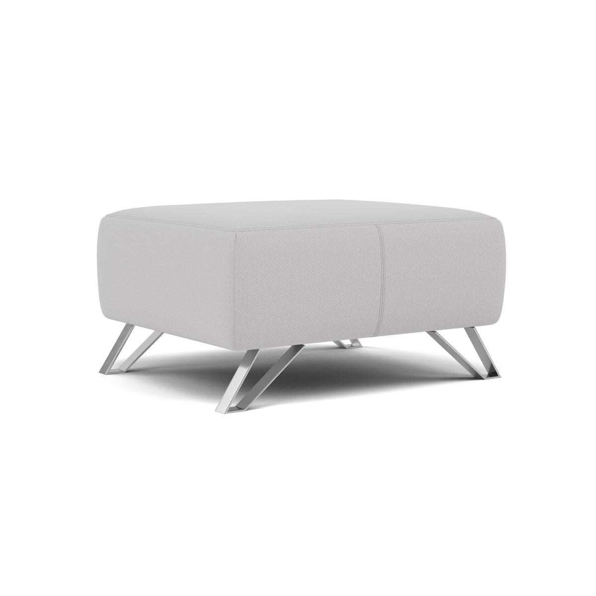 Nicoletti Puccini Footstool - Rectangular Stool NA — Coupe' FR 607 Grigio, gallery image 1