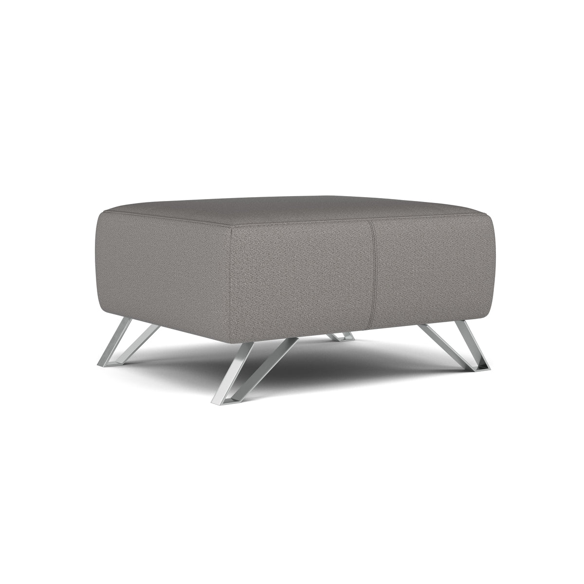 Nicoletti Puccini Footstool - Rectangular Stool NA — Coupe' FR 609 Grigio Topo, gallery image 1