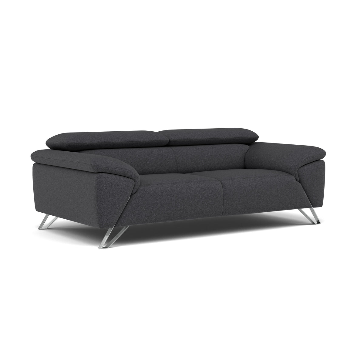 Nicoletti Puccini Small 3 Seater Sofa - 2.5 Seater Sofa NA — Coupe' FR 610 Anthracite, gallery image 1