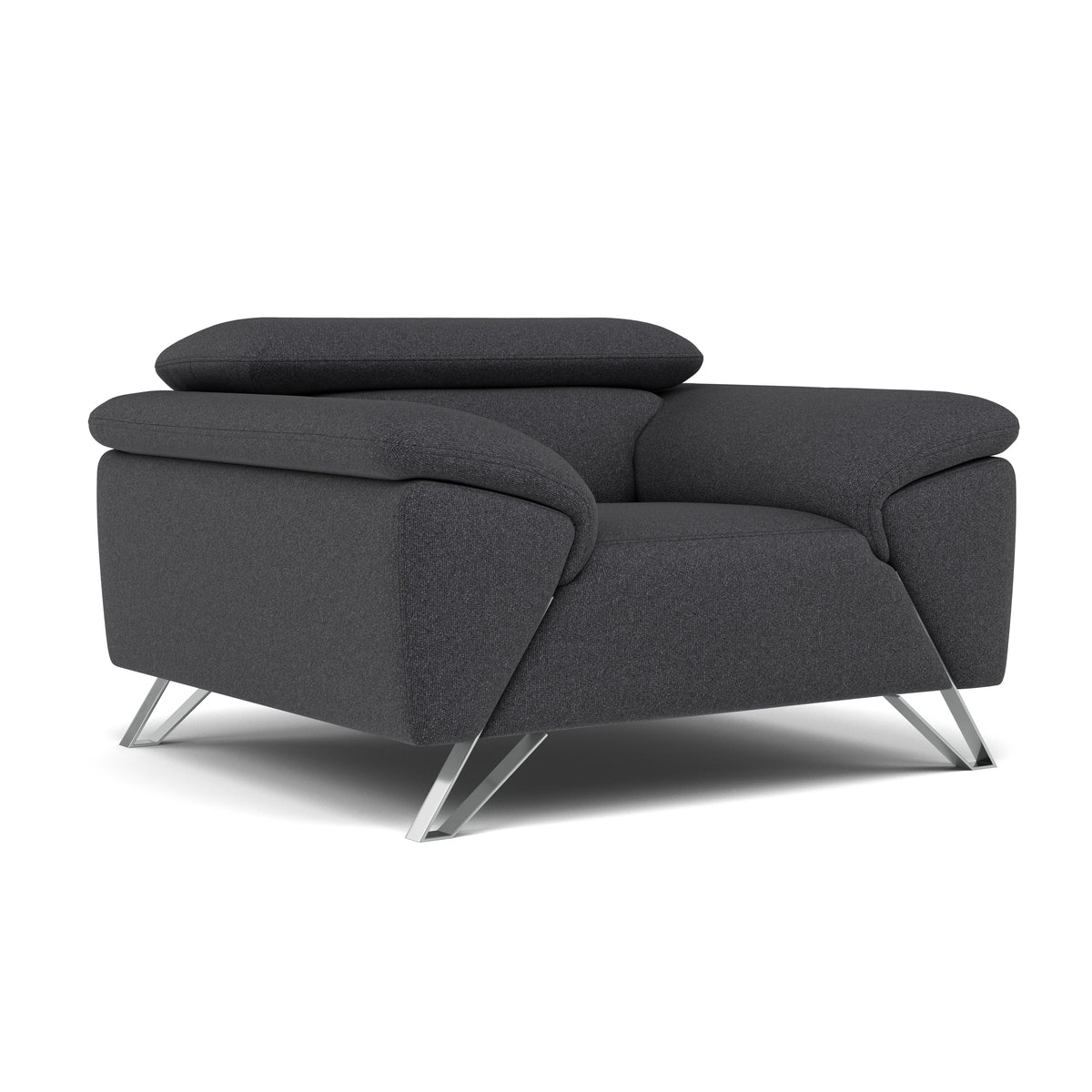 Nicoletti Puccini Armchair - Armchair NA — Coupe' FR 610 Anthracite, gallery image 1