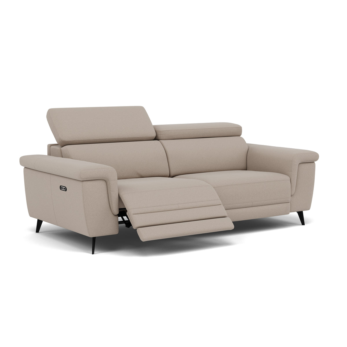 Sparta 3 Seater Recliner Sofa - 3 Str W/ 2 Power Recliner W/ 2 Ratchet Headrest Fabric - Power with Manual Headrest — CU9101-5-UK Oxford Beige, gallery image 1