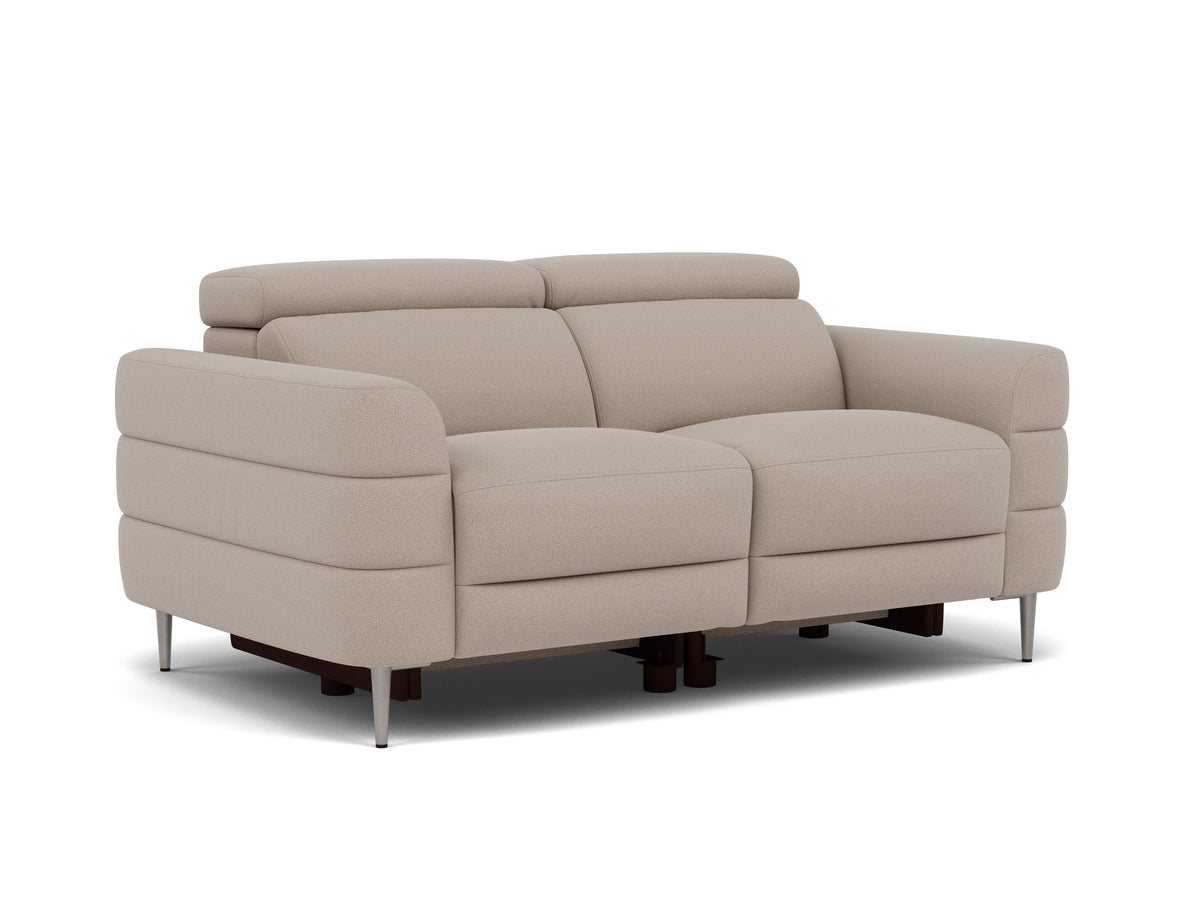 Hoy 2 Seater Sofa - 2 Str Static W/Manual Headrest Fabric — CU9101-5-UK Oxford Beige, gallery image 1