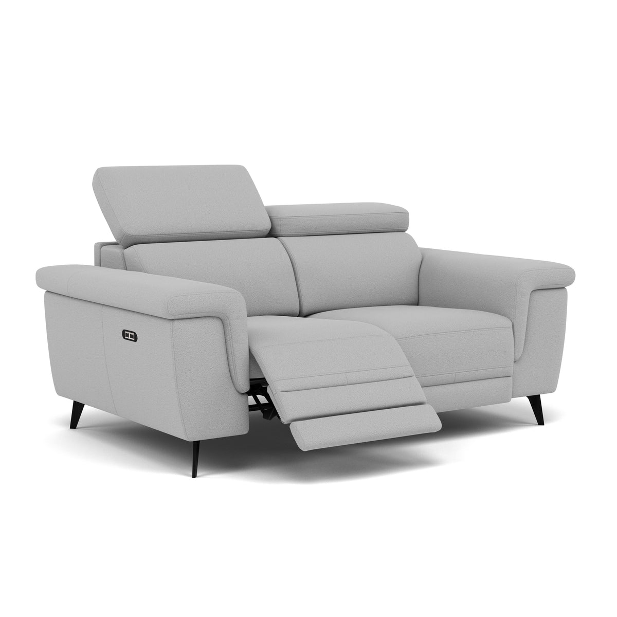 Sparta 2 Seater Recliner Sofa - 2 Str W/ 2 Power Recliner W/ 2 Ratchet Headrest Fabric - Power with Manual Headrest — CU9102-5-UK Oxford Silver, gallery image 1