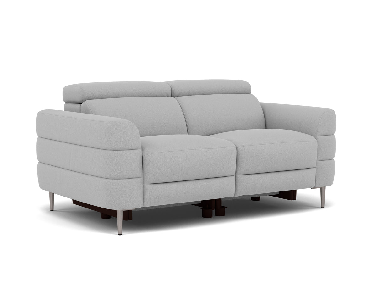 Hoy 2 Seater Sofa - 2 Str Static W/Manual Headrest Fabric — CU9102-5-UK Oxford Silver, gallery image 1