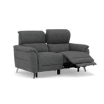 Sol 2 Seater Recliner Sofa - 2 Seater Power Recliner Sofa with Head Tilt F8 — Darwin Charcoal 50493, gallery image 1