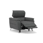 Sol Recliner Armchair - Power Recliner Armchair with Head Tilt F8 — Darwin Charcoal 50493, gallery image 1