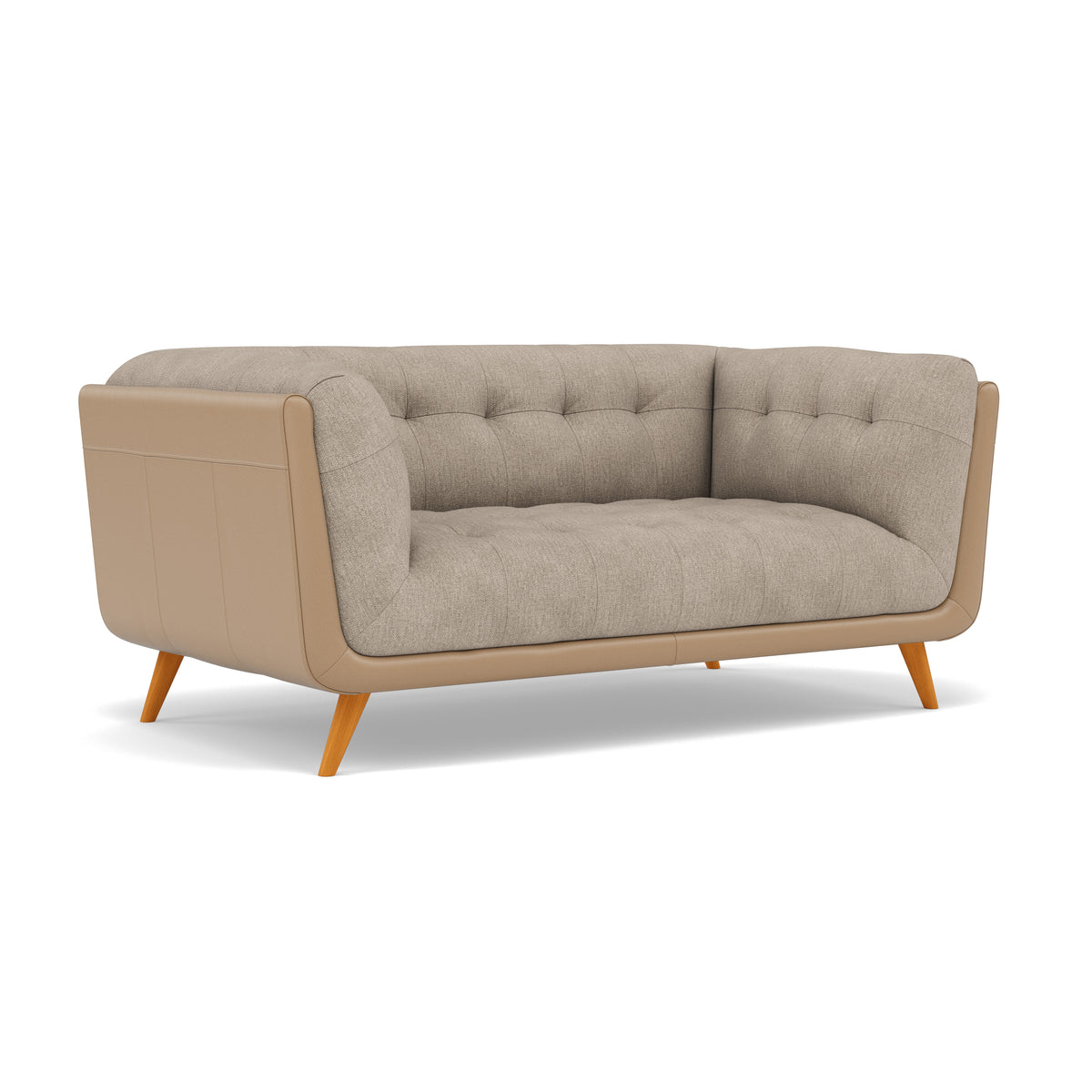 Siena 2 Seater Sofa - 2 Seater Sofa F8 + Cat 60 — Darwin Mink 50366+Cat 60/06, gallery image 1