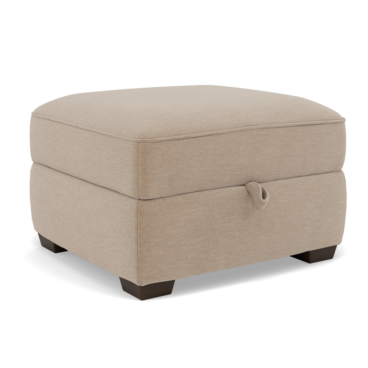 Beck Storage Footstool - Storage Footstool Fabric — FAB-CAN-170 MUSHROOM, gallery image 1