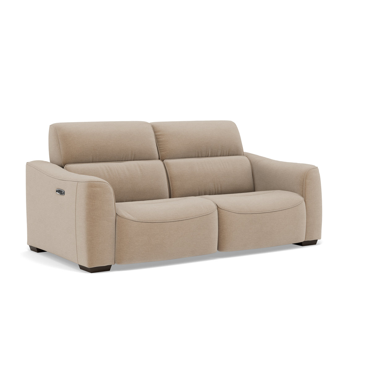 Beck 3 Seater Sofa - 2.5 Seater Sofa Fabric — FAB-CAN-170 MUSHROOM, gallery image 1