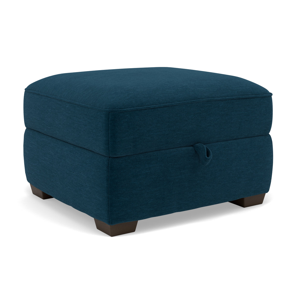 Beck Storage Footstool - Storage Footstool Fabric — FAB-CAN-330 STEEL BLUE, gallery image 1