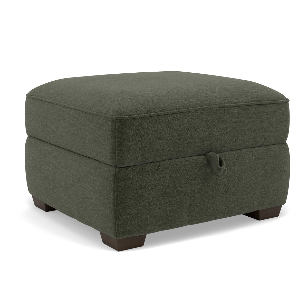 Beck Storage Footstool - Storage Footstool Fabric — FAB-CAN-352 FORREST GREEN, gallery image 1