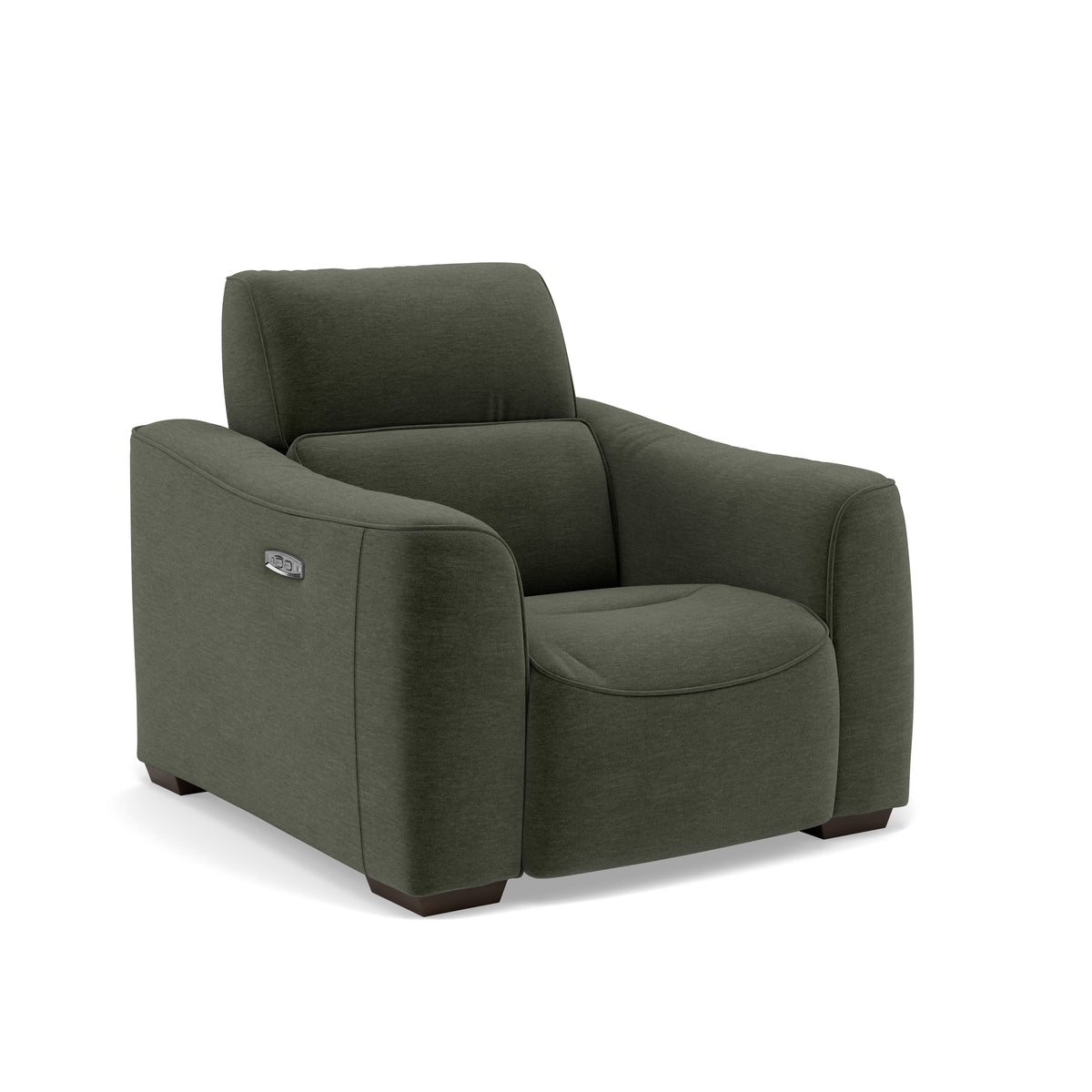 Beck Armchair - Armchair Fabric — FAB-CAN-352 FORREST GREEN, gallery image 1