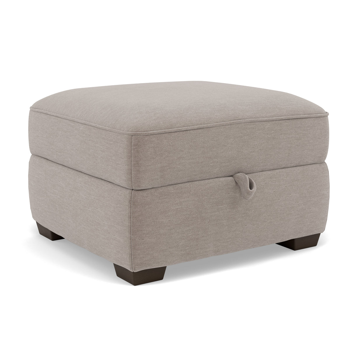 Beck Storage Footstool - Storage Footstool Fabric — FAB-CAN-452 GREY MIST, gallery image 1