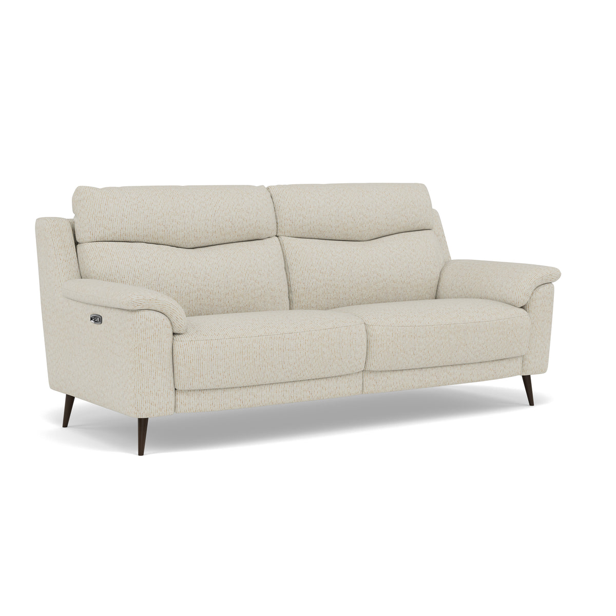 Revel 3 Seater Sofa - 2.5 Seater Sofa Fabric — FAB-LKV - 02 BEIGE, gallery image 1