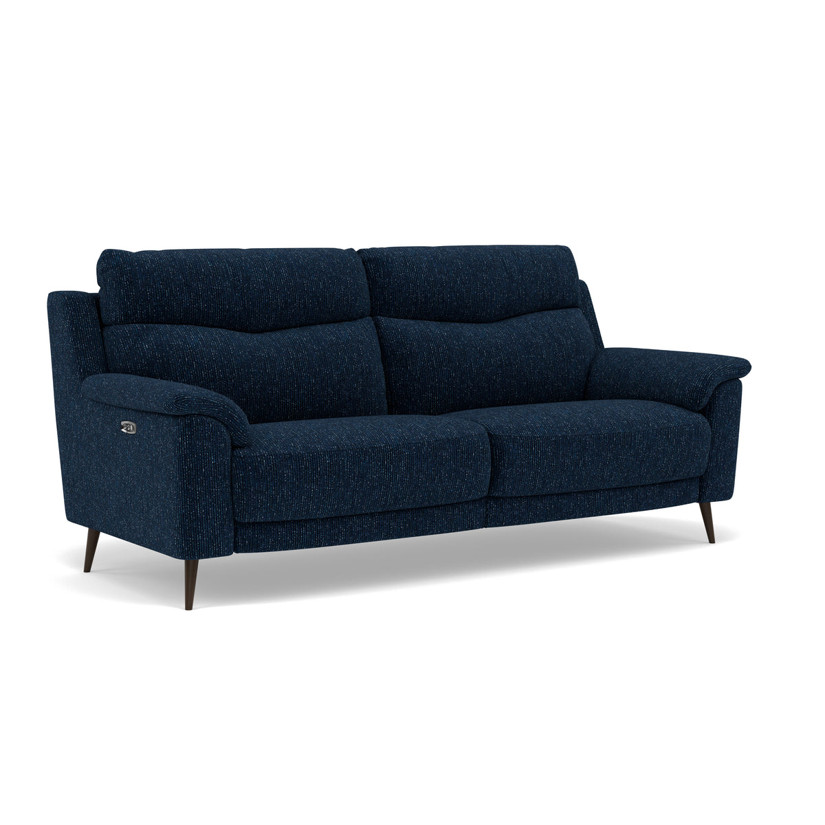 Revel 3 Seater Sofa - 2.5 Seater Sofa Fabric — FAB-LKV - 13 NAVY, gallery image 1
